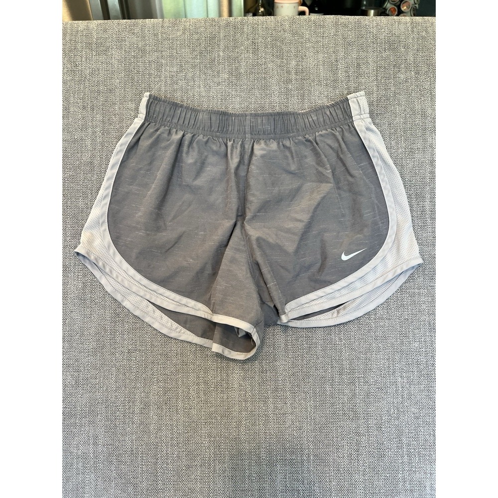 Nike Dri-FIT Women's Gray Running Shorts Size Medium M Athletic Lined